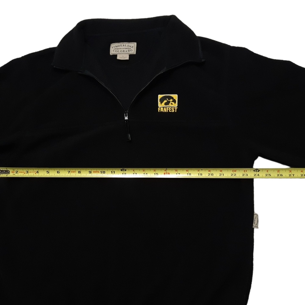Timberline Colorado Sweatshirt Mens Large Black Fanfest Fleece Pullover Hawkeyes - Picture 2 of 16